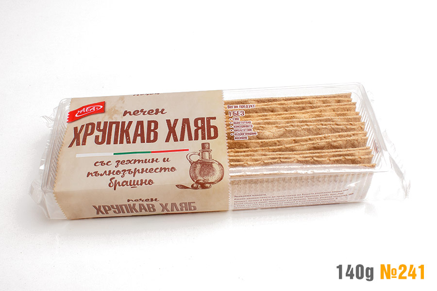 Хрупкав хляб от пълнозърнесто брашно и зехтин 1