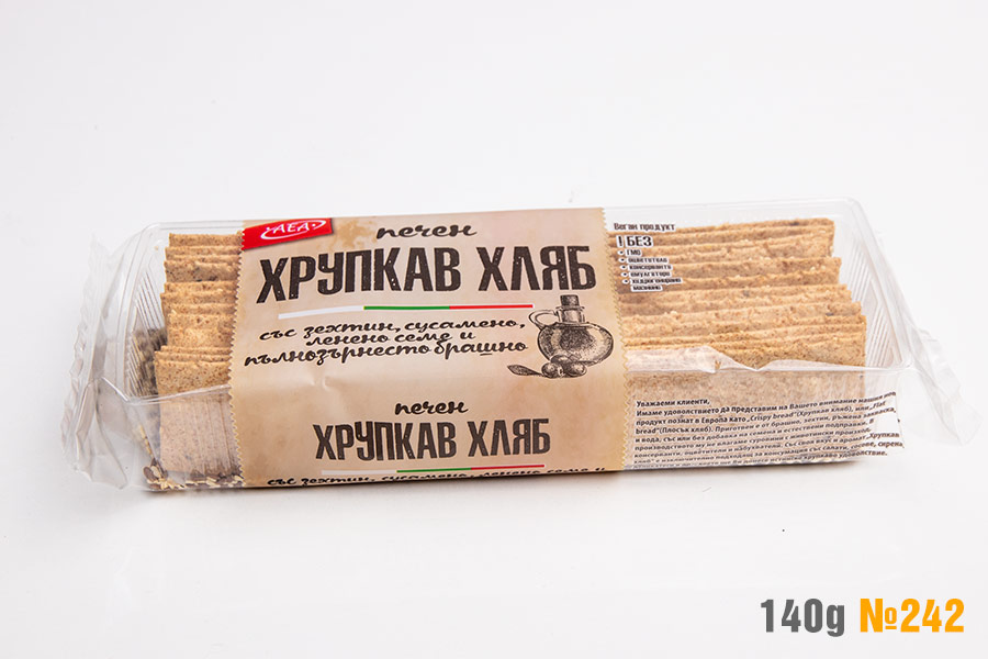 Crispy bread with olive oil, wholegrain flower and grain 1