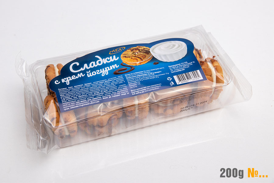 Фунийки с йогурт и шоколад